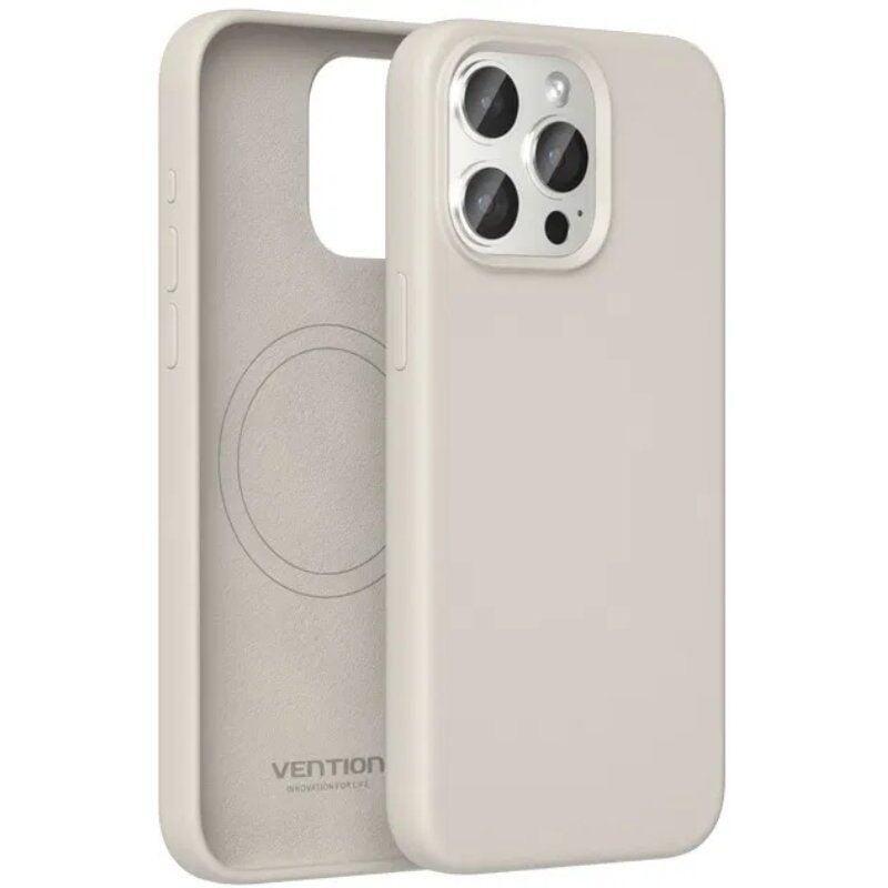 Funda Silicona Con Magsafe Vention Kufm0-30 Compatible Con Iphone 15 Pro Gris Grava