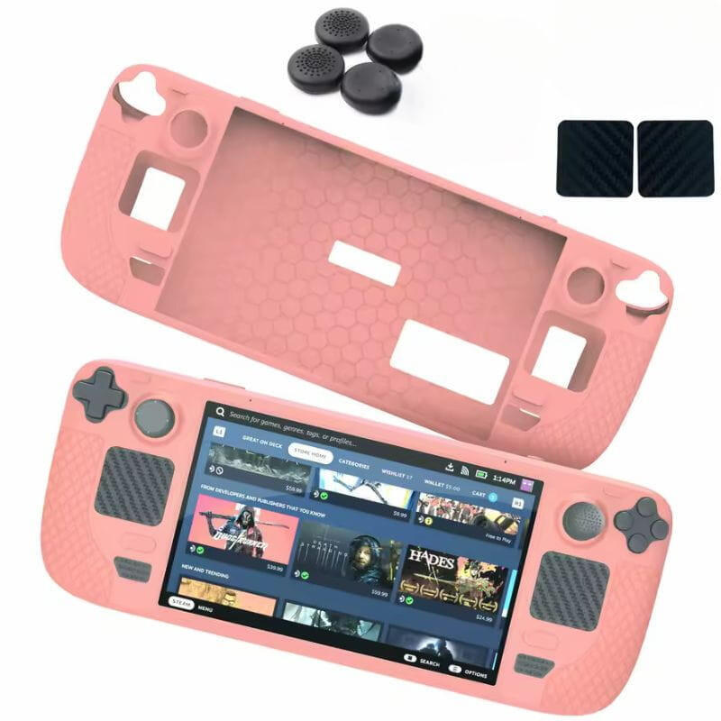 Funda Silicona Rosa Para Steam Deck / Steam Deck Oled