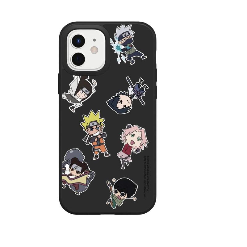 Funda Solidsuit Para Apple Iphone 13 - Negro - Naruto Shippuden - Chibi - Team 7 & 13 - Rhinoshield(Tm) **