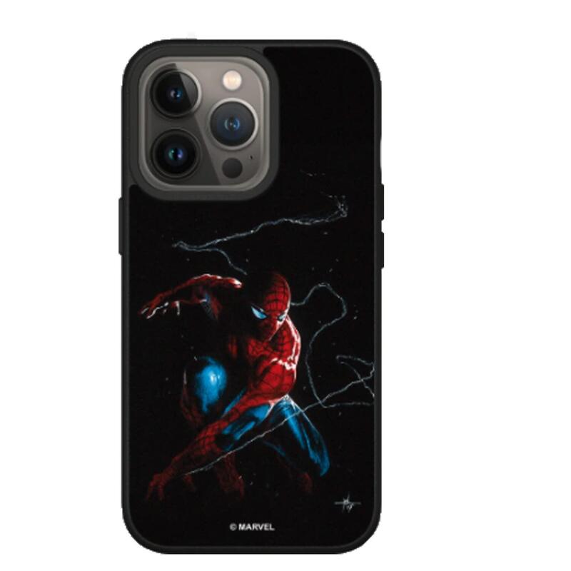Funda Solidsuit Para Apple Iphone 13 Pro - Negro - Marvel - Spider-Man On Duty - Rhinoshield(Tm) **