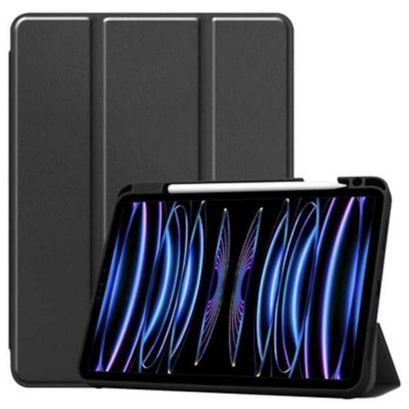 Funda Tablet Ipad Pro 11'' 2022/21 Smart Tri-Fold Negro Just In Case Compatible Con Ipad Pro 11 2022 4th (Gen) Y Pro 11 2021 (3rd Gen)/ Activación-Reposo Automático/ Negro/ Slot Para Pen