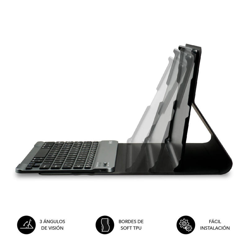 Funda + Teclado Tablet Keytab Pro Bt Lenovo M10 Fhd Tb-X606 10.3'' Black Subblim Exclusiva Lenovo Tab M10 Fhd Tb-X606/ Bluetooth