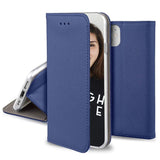 Funda Tipo Libro Con Soporte Magnética Azul Compatible Samsung Galaxy S24 Plus - Jaym®