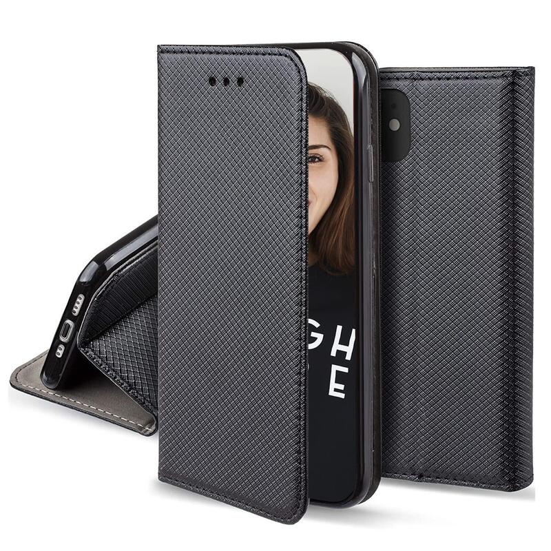 Funda Tipo Libro Con Soporte Magnética Negro Compatible Apple Iphone 16e - Jaym®
