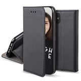Funda Tipo Libro Con Soporte Magnética Negro Compatible Apple Iphone 16e - Jaym®