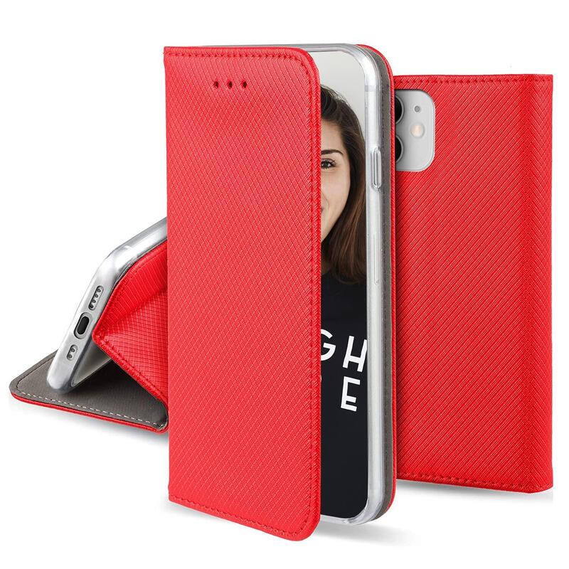 Funda Tipo Libro Con Soporte Magnética Rojo Compatible Samsung Galaxy S24 Fe - Jaym®