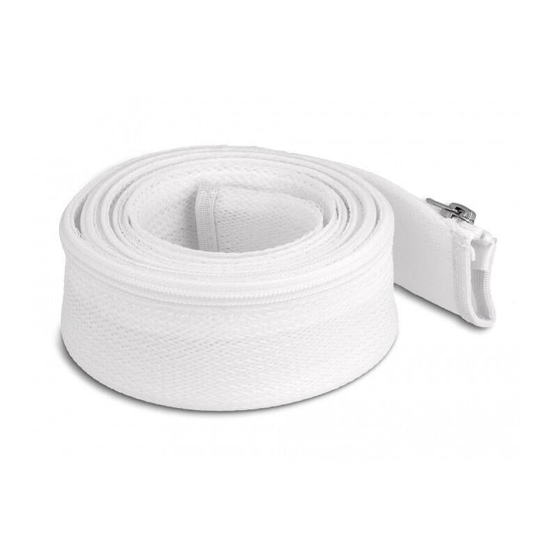 Funda Trenzada Con Cremallera Resistente Al Calor 2 M X 50 Mm Blanco