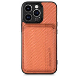 Funda Wallet Apple Iphone 15 Pro Naranja Con Magsafe Y Cartera