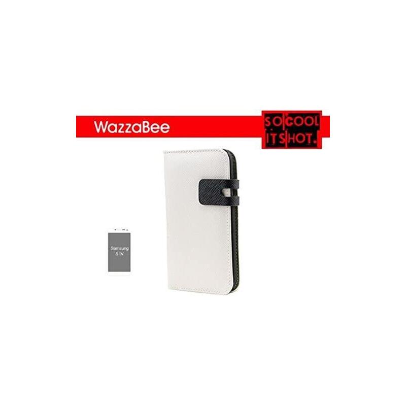 Funda Wazzabee Para Samsung S Iv Polipiel, Blanco (Wb-S4-Wp-Wh).