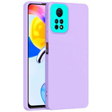 Funda Xiaomi Poco X4 Pro 5g Con Protección De Cámara Lila+Azul