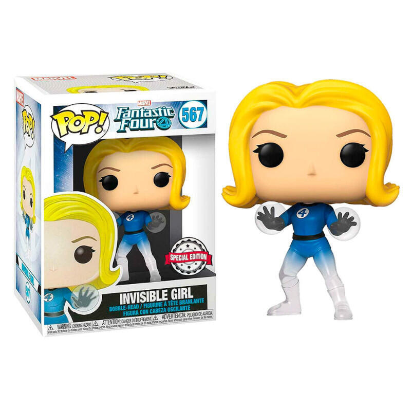 Funko Pop Marvel Los Cuatro Fantasticos 567 Chica Invisible - 889698450058