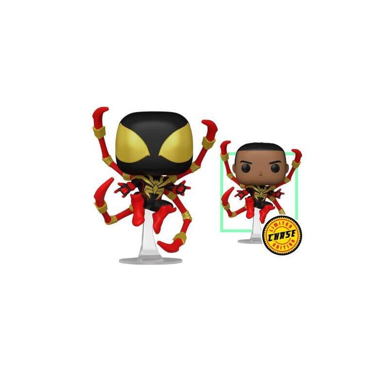 Funko Pop Miles Morales Iron Spider 1448 - Marvel Opción Chase Aleatoria - 889698837538