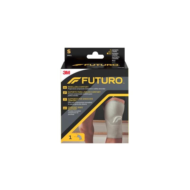 Futuro Comfort Rodillera - Talla S (30.5 - 36.8cm) - Transpirable - Elastico - Gris