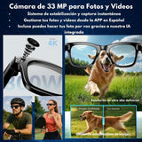 Gafas Inteligentes Smartia Vision Pro Charge - Ia · Cámara 4k · Cancelación De Ruido · Estuche Portátil Con 6 Cargas Extra