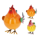 Gallo / Gallina Saltarín De Metal Modelos Variados 20 X 25 X 29 Cm