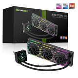 Gamemax  Cpu Liquid Cooler  Hailstorm 360 Lcd  Black