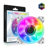 Gamemax  Case Fan  Dual Ring Infinity  White