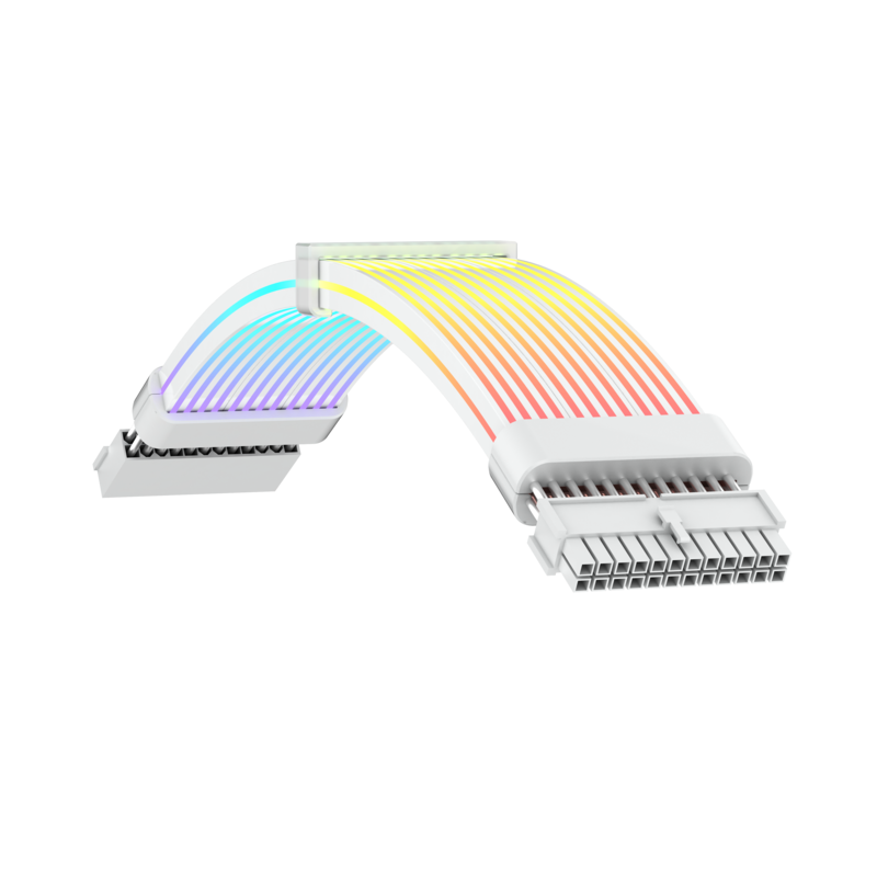 Gamemax  Psu Extension Cable  Mb 24pin-B  White