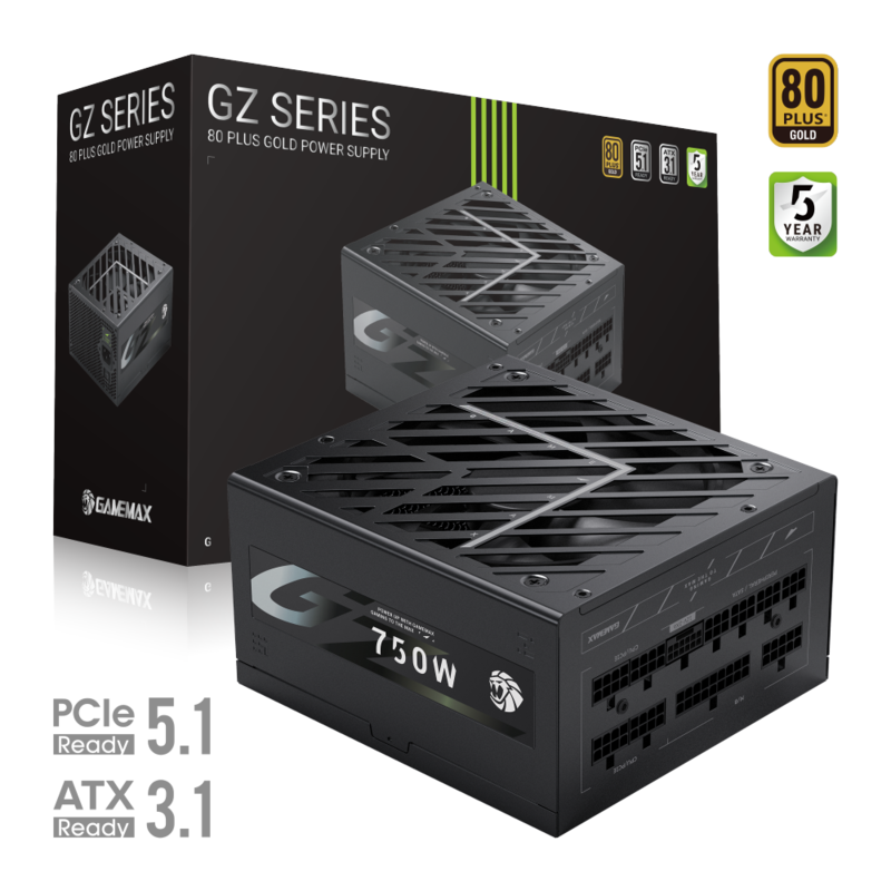 Gamemax  Psu  Gz 750g  750w  Gold  Full Modular