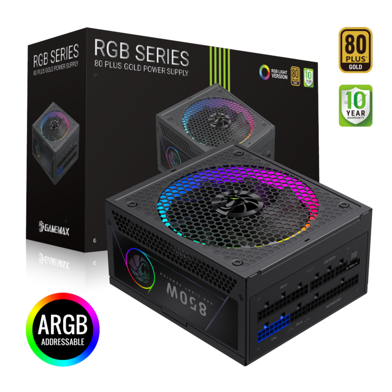 Gamemax  Psu  Rgb 850g  850w  Gold  Full Modular