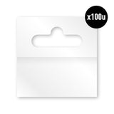 Gancho Autoadhesivo Flexible Pet, Transparente, 50 X 50 Mm, 100 Uds