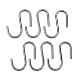 Ganchos "S" Lonardo Cromados 6,5 Cm, 6 Uds