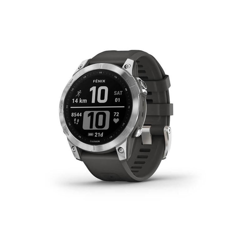 Garmin Fenix 7 Gris Plata Smartwatch 47mm / Correa Silicona Gris (Graphite)