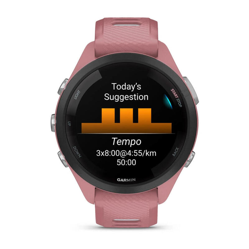 Garmin Forerunner 265s 2,79 Cm (1.1") Amoled 42 Mm Digital Negro, Rosa Wifi Gps (Satélite)