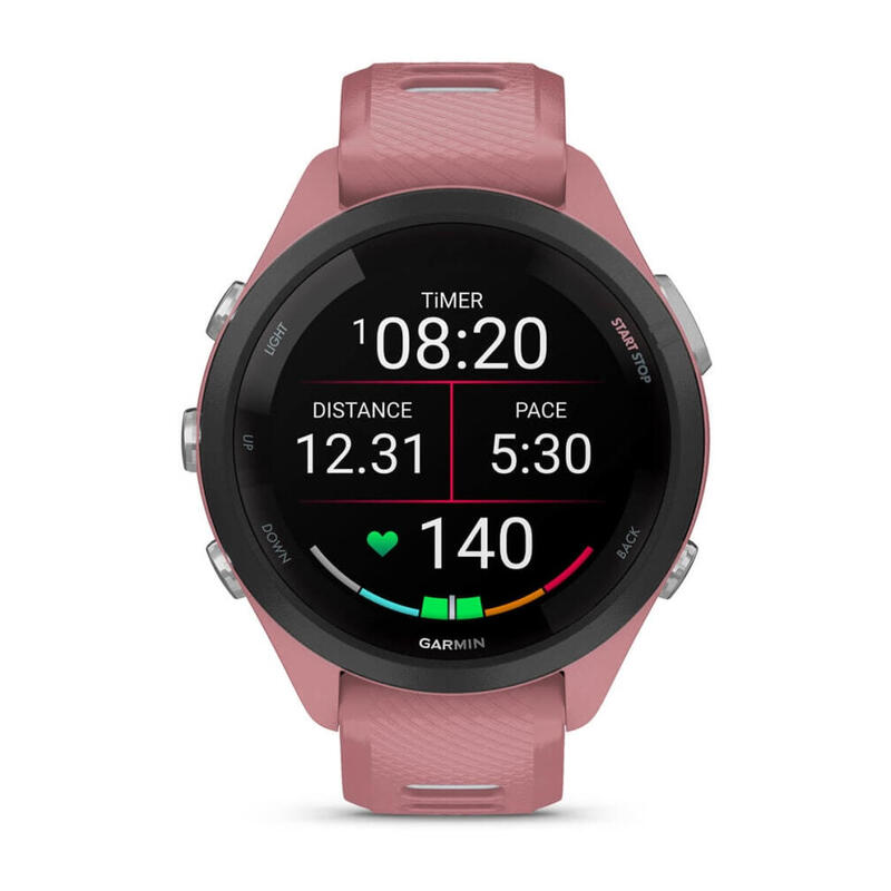 Garmin Forerunner 265s 2,79 Cm (1.1") Amoled 42 Mm Digital Negro, Rosa Wifi Gps (Satélite)