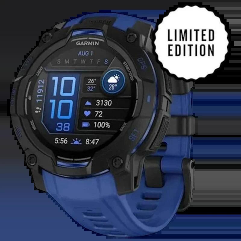 Garmin Instinct 3 Amoled 45mm Negro Con Correa Azul - Desprecintado