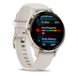 Garmin Venu 3s Ivory + Soft Gold Smartwatch 41mm
