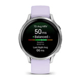 Garmin Venu® 4 Plateado Con Correa De Silicona Lila Smartwatch 41mm