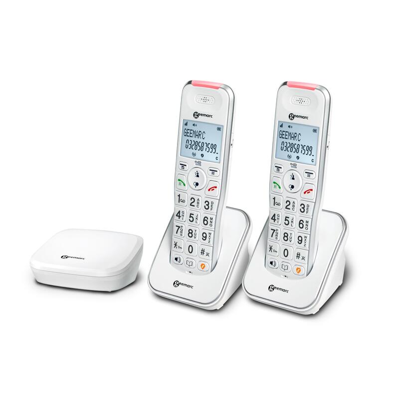 Geemarc Liberty 200 Duo Dect Basismation + 2 Mobilteile