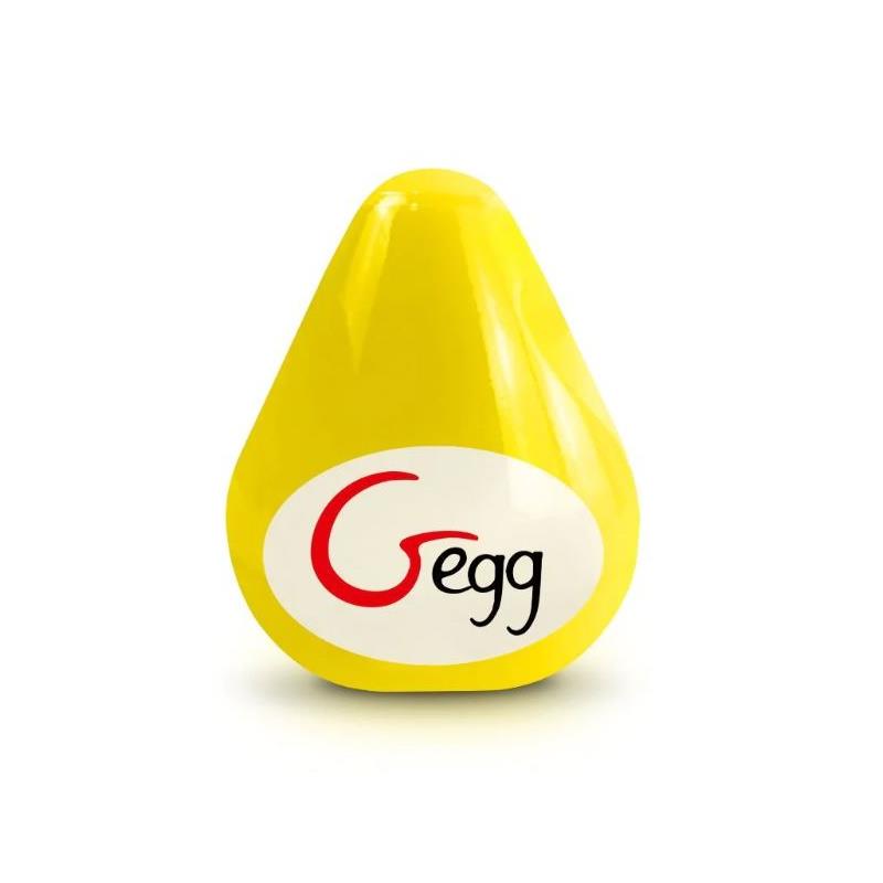 G-Vibe - Huevo Masturbador Texturado Reutilizable Amarillo