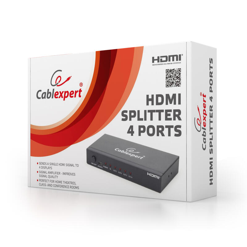 Gembird Duplicador Splitter Hdmi A 4 Monitores Hdmi Dsp-4ph4-02