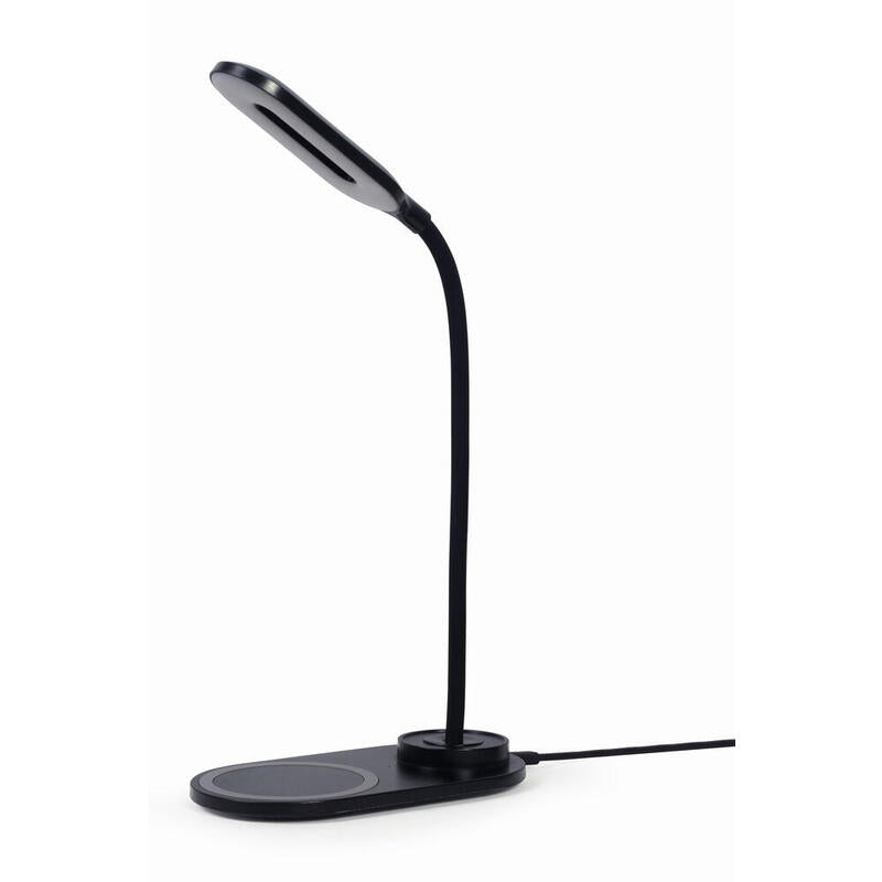 Gembird Ta-Wpc10-Led-01-Mx Lámpara De Mesa Negro, Blanco