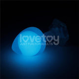 Gemoria Plug Anal Silicona Bola Interna Acero Brilla En La Oscuridad