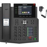 Gequdio Gx5+ Ip-Teléfono Set Con Fuente De Alimentación