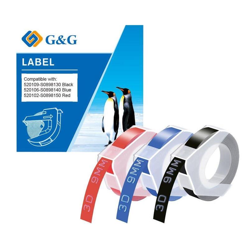G&G Prägeband Negro, Rot, Azul