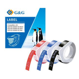 G&G Prägeband Negro, Rot, Azul