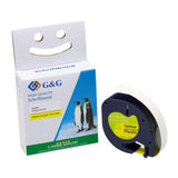 G&G Schriftband 12mm X 4m Sw-Gb Komp. M. Dymo S0721670/ 91222