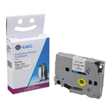 G&G Schriftband 12mm X 8m Sw-Tr. Komp. M. Brother Tze-131