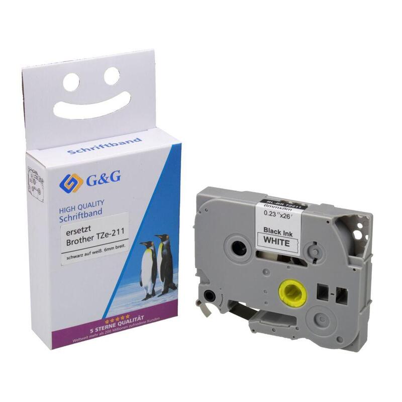 G&G Cinta Para Etiquetadora Compatible Con Brother Tze-211
