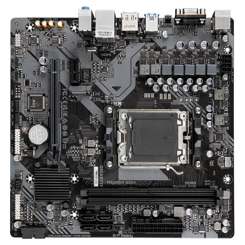 Gigabyte A620m S2h Placa Base Amd A620 Zócalo Am5 Micro Atx