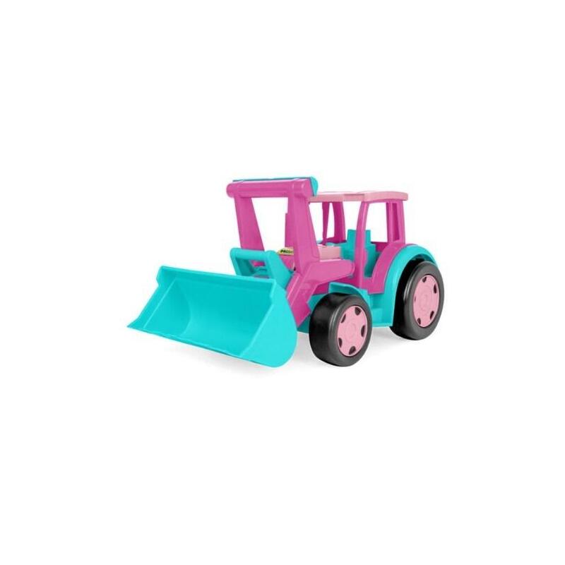 Gigant Traktor Ladowarka Rózowy