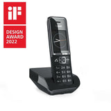 Gigaset Comfort 550 Am - Teléfono Inalámbrico Negro/Plateado