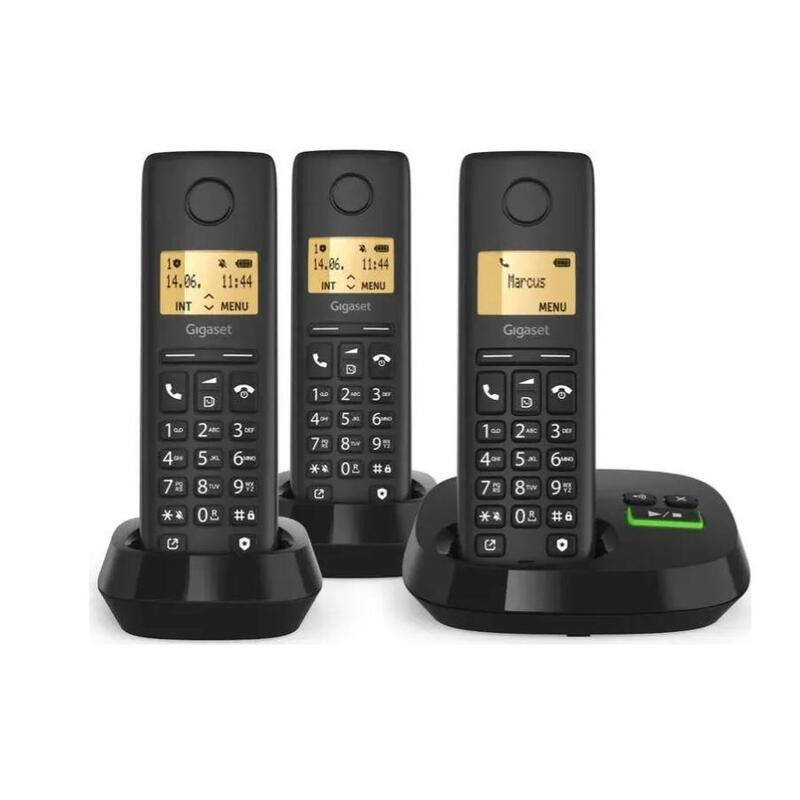 Gigaset Pure 100 Trio Negro Schnurlostelefon Int.Ware