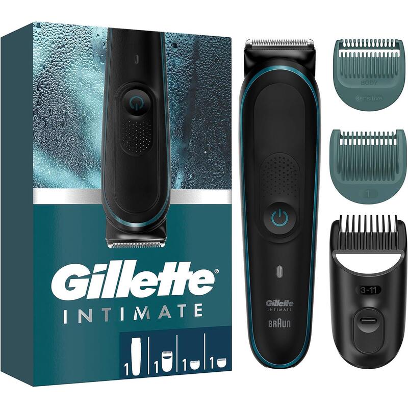 Gillette Intimate Trimmer Hombre I5 Para La Zona Íntima, Impermeable, Inalámbrica