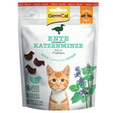 Gimcat Snacks Crujientes De Pato Con Hierba Gatera - Golosinas Para Gatos Crujientes Y Ricas En Proteínas - 1 Bolsa (1 X 140 G)