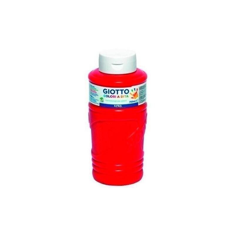 Giotto Pintura De Dedos De 750 Ml Color Rojo